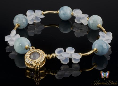 Akwamaryn i chalcedon 
