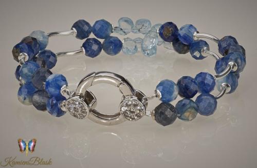 Kianit i topaz blue 