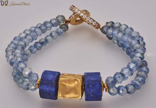 Kianit i lapis lazuli